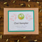 Closed box labeled "chai sampler"